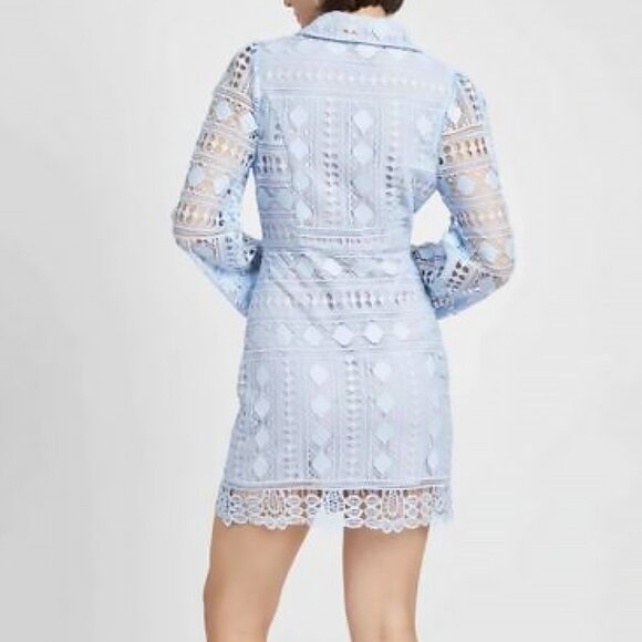 *NEW* En Saison Crochet Shirt Dress - Picture 2 of 11